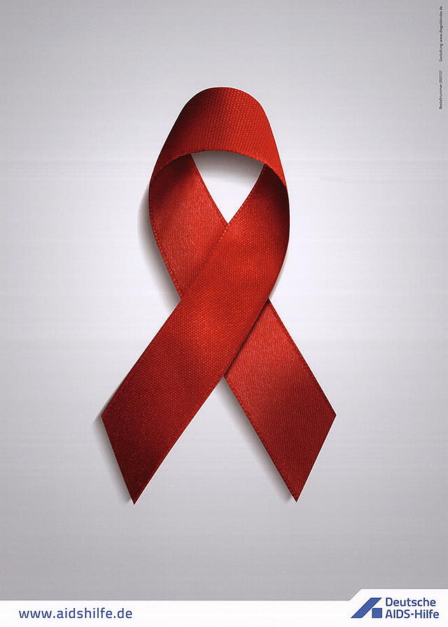 Foto einer AIDS-Schleife