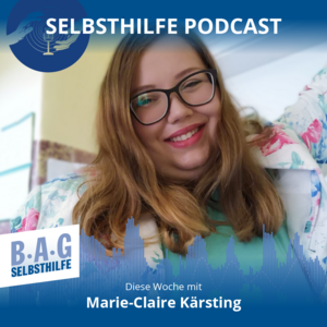 Ein Werbebild für den Selbsthilfe-Podcast Nummer 22 in dem Marie über Body Positivity spricht.