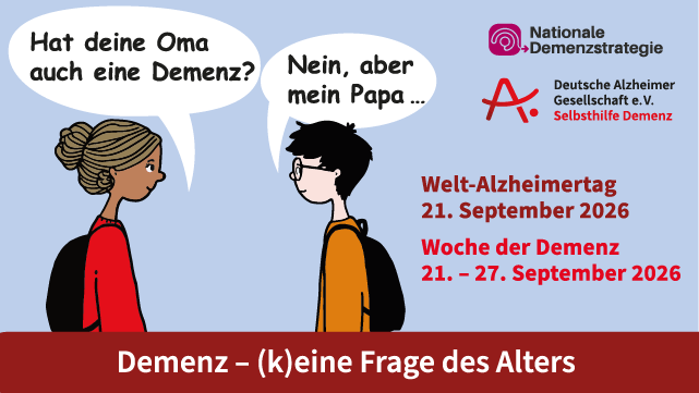 Plakat zum Welt-Alzheimertag 2026