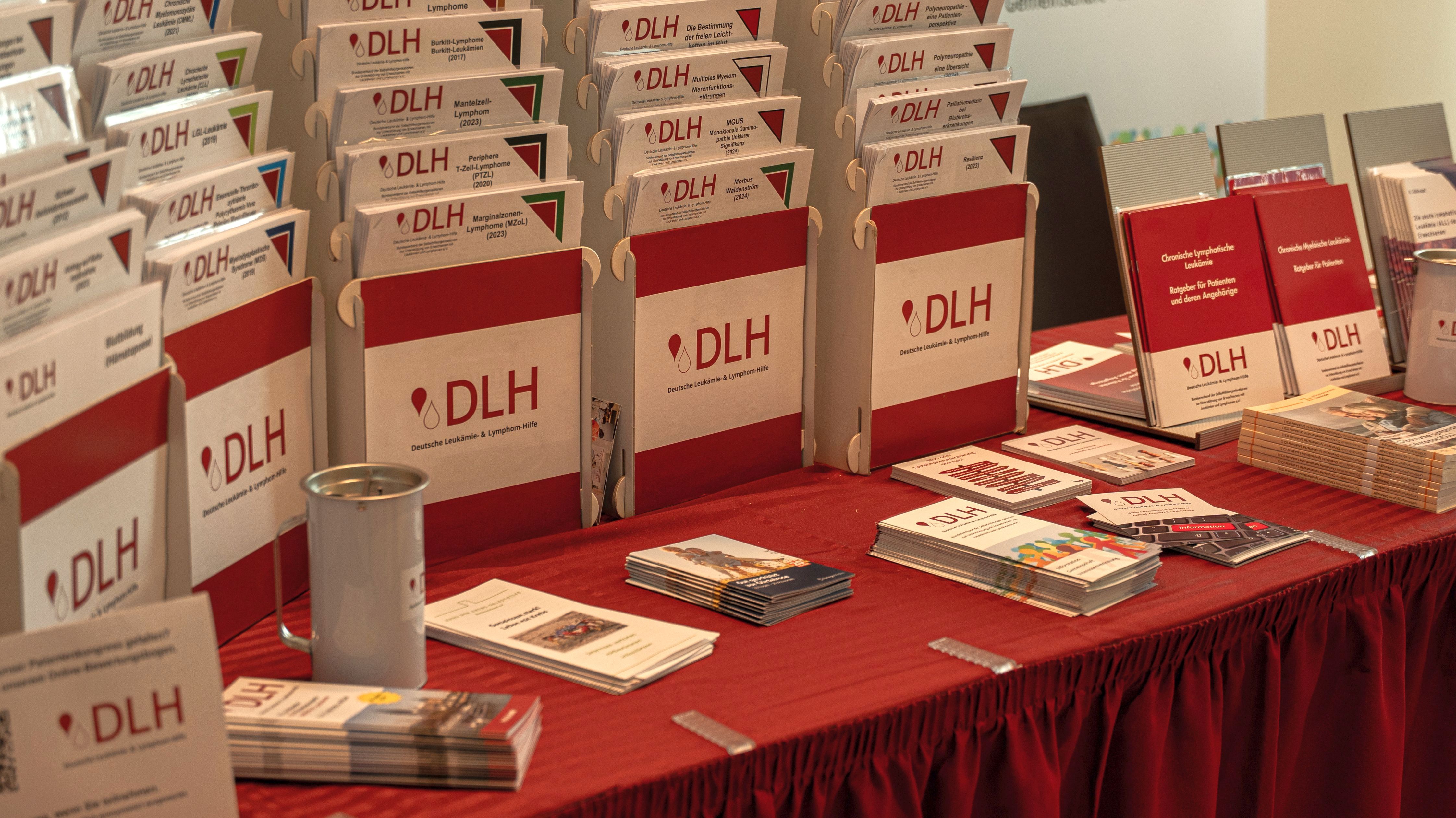 Bild vom DLH-Infostand z.B. beim Patientenkongress